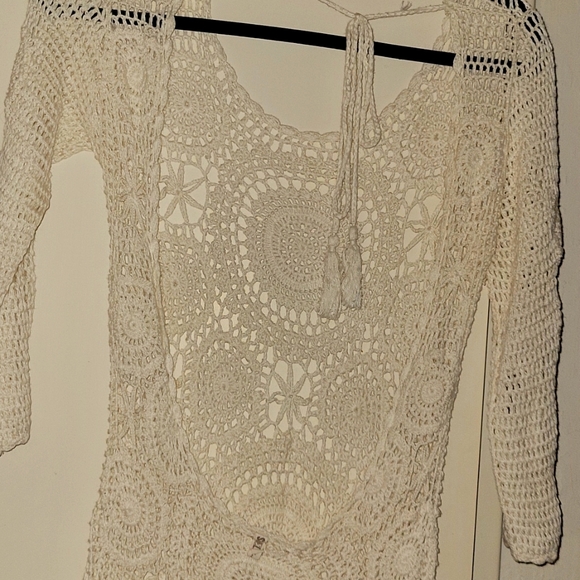 Spell Crochet Havana Backless Mini Dress - S/M - Picture 7 of 11